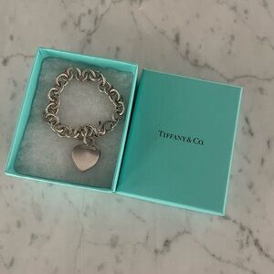 Classic Tiffany heart charm bracelet.